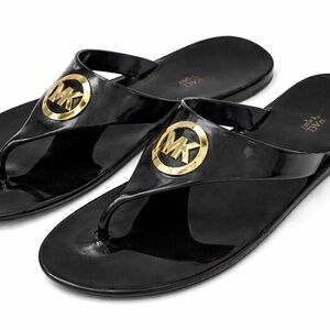 Michael Kors Black Jelly Flip Flops – Size 11M – Worn Once